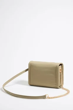 Mujer BIMBA Y LOLA Bolsos Nylon<Bolso Solapa Pequeno Nylon Caqui Claro