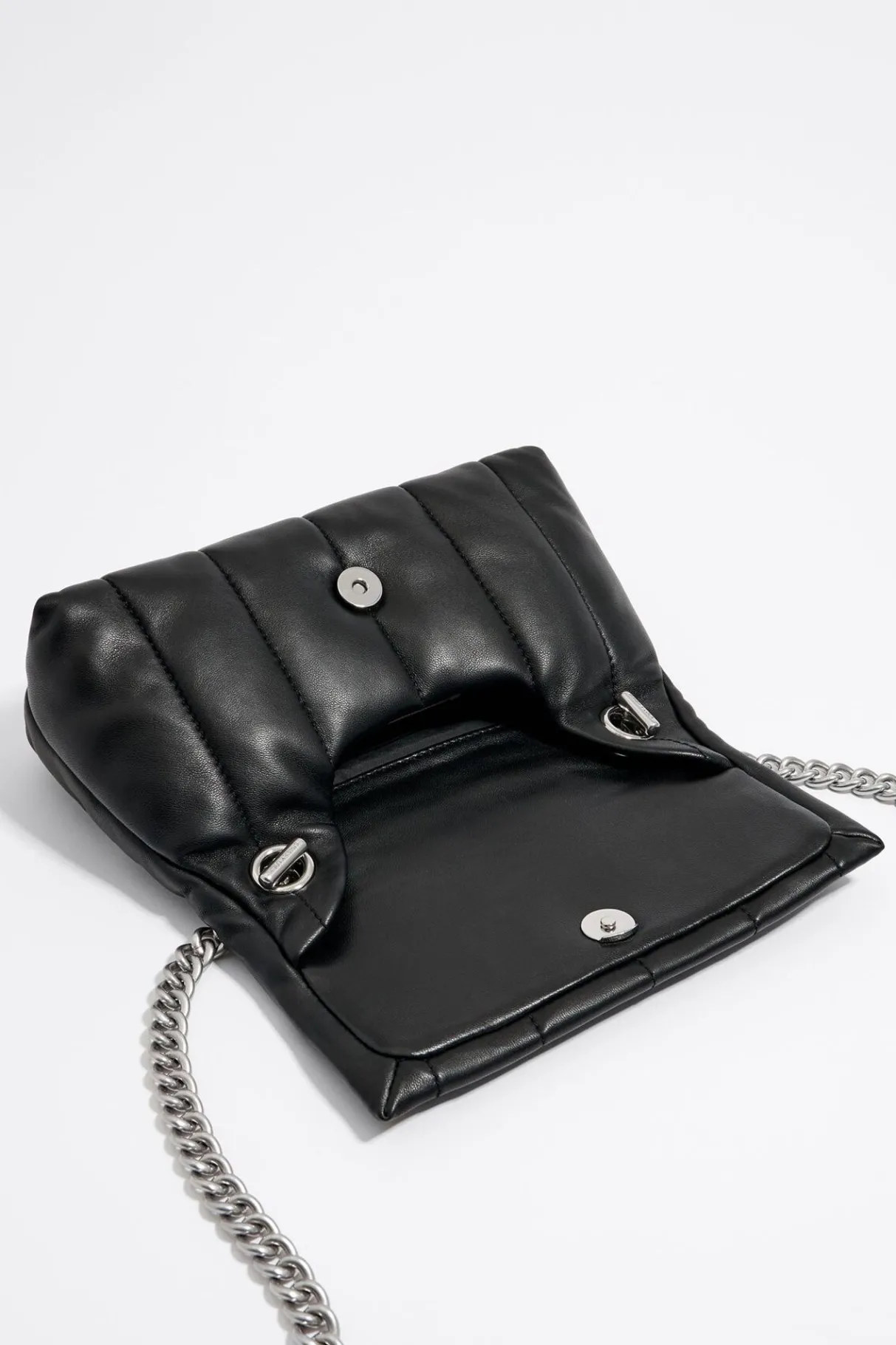 Mujer BIMBA Y LOLA Bolsos Piel<Bolso Solapa Pequeno Piel Napa Negro