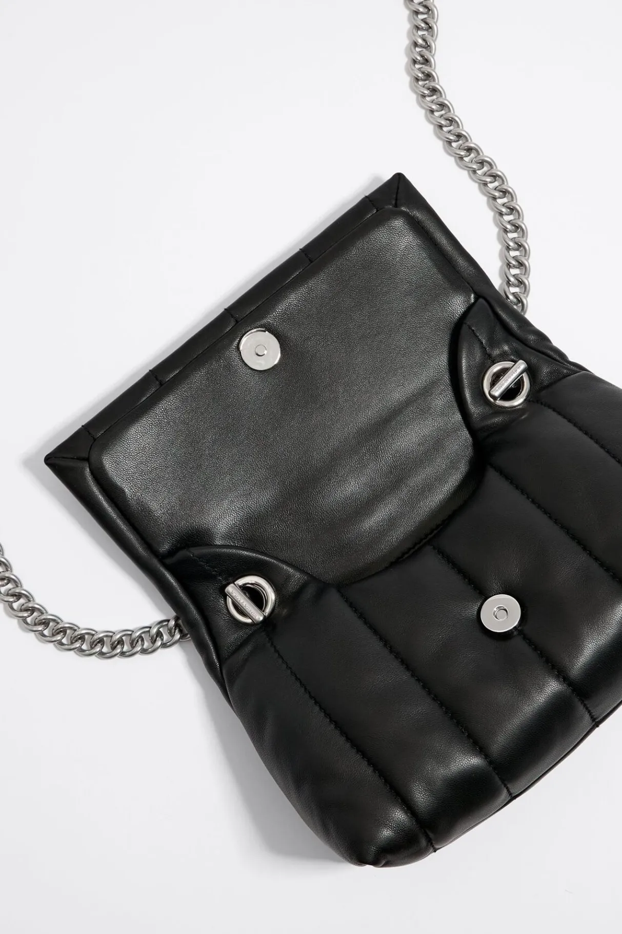 Mujer BIMBA Y LOLA Bolsos Piel<Bolso Solapa Pequeno Piel Napa Negro