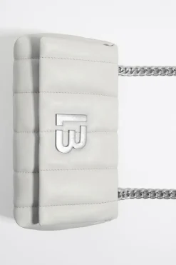 Mujer BIMBA Y LOLA Bolsos Piel<Bolso Solapa Pequeno Piel Napa Blanco Roto