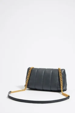 Mujer BIMBA Y LOLA Bolsos Piel<Bolso Solapa Pequeno Piel Napa Gris Azulado