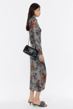 Mujer BIMBA Y LOLA Bolsos Piel<Bolso Solapa Pequeno Piel Negro