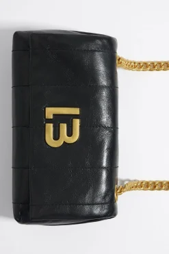 Mujer BIMBA Y LOLA Bolsos Piel<Bolso Solapa Pequeno Piel Negro