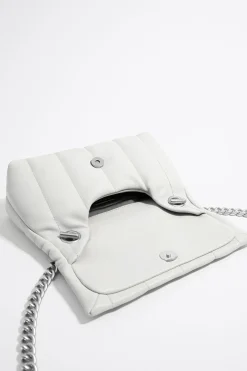 Mujer BIMBA Y LOLA Bolsos Piel<Bolso Solapa Pequeno Piel Napa Blanco Roto