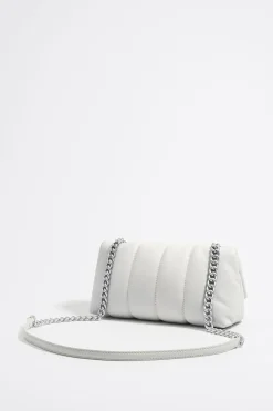 Mujer BIMBA Y LOLA Bolsos Piel<Bolso Solapa Pequeno Piel Napa Blanco Roto