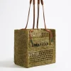 Mujer BIMBA Y LOLA Bolsos De Hombro<Bolso Tote Grande Rafia Caqui