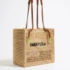 Mujer BIMBA Y LOLA Bolsos De Hombro<Bolso Tote Grande Rafia Natural