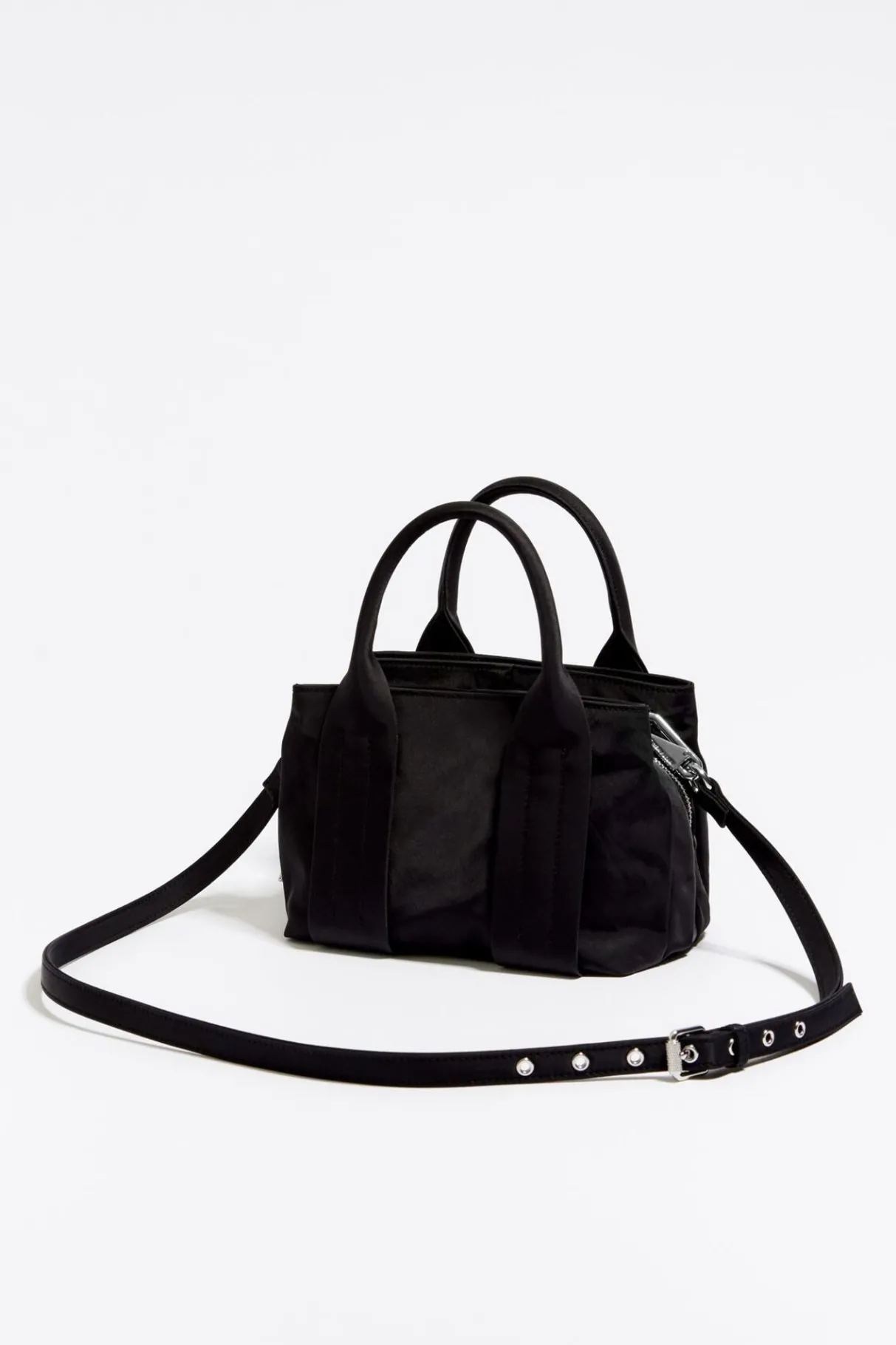 Mujer BIMBA Y LOLA Bolsos Nylon<Bolso Tote Mini Negro
