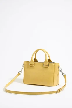Mujer BIMBA Y LOLA Bolsos Pocket<Bolso Tote Pocket Mediano Piel Amarillo Topacio