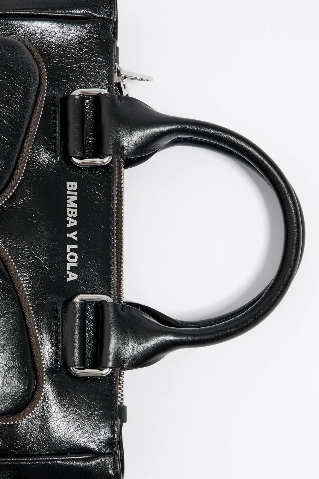 Mujer BIMBA Y LOLA Bolsos Pocket<Bolso Tote Pocket Mediano Piel Negro