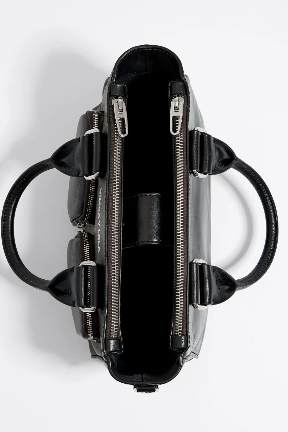 Mujer BIMBA Y LOLA Bolsos Pocket<Bolso Tote Pocket Mediano Piel Negro