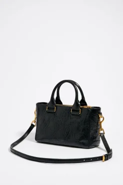 Mujer BIMBA Y LOLA Bolsos Pocket<Bolso Tote Pocket Mediano Piel Negro