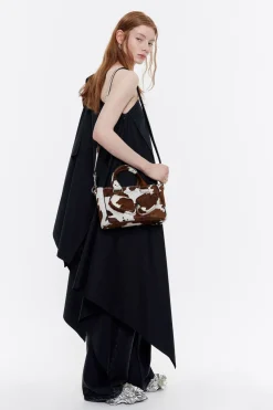 Mujer BIMBA Y LOLA Bolsos Pocket<Bolso Tote Pocket Mediano Piel Print Vaca