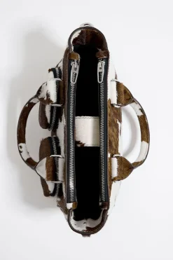 Mujer BIMBA Y LOLA Bolsos Pocket<Bolso Tote Pocket Mediano Piel Print Vaca