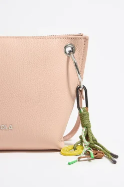 Mujer BIMBA Y LOLA Bolsos Piel<Bolso Trapecio Mediano Piel Rosa Claro
