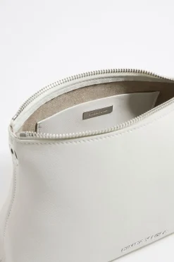 Mujer BIMBA Y LOLA Bolsos Piel<Bolso Trapecio Mediano Piel Blanco Roto