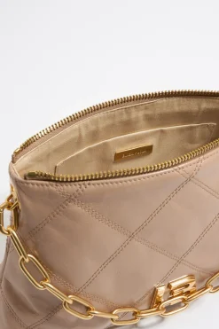 Mujer BIMBA Y LOLA Bolsos Piel<Bolso Trapecio Mediano Piel Camel