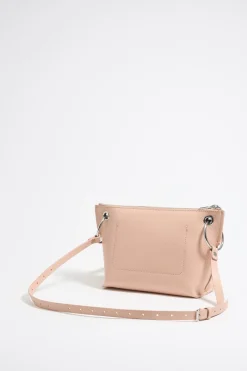 Mujer BIMBA Y LOLA Bolsos Piel<Bolso Trapecio Mediano Piel Rosa Claro