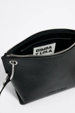 Mujer BIMBA Y LOLA Bolsos Piel<Bolso Trapecio Mediano Piel Negro