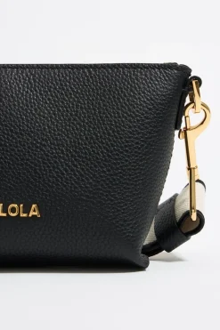 Mujer BIMBA Y LOLA Bolsos Piel<Bolso Trapecio Mini Piel Negro