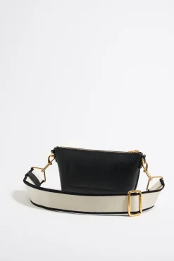 Mujer BIMBA Y LOLA Bolsos Piel<Bolso Trapecio Mini Piel Negro