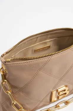 Mujer BIMBA Y LOLA Bolsos Piel<Bolso Trapecio Pequeno Piel Camel