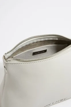 Mujer BIMBA Y LOLA Bolsos Piel<Bolso Trapecio Pequeno Piel Blanco Roto