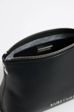 Mujer BIMBA Y LOLA Bolsos Piel<Bolso Trapecio Pequeno Piel Negro