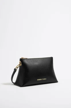 Mujer BIMBA Y LOLA Bolsos Piel<Bolso Trapecio Pequeno Piel Negro