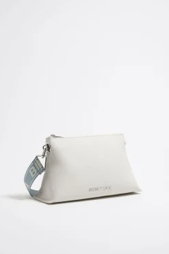Mujer BIMBA Y LOLA Bolsos Piel<Bolso Trapecio Pequeno Piel Blanco Roto