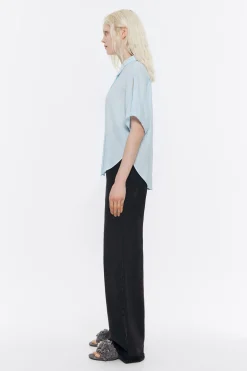 Mujer BIMBA Y LOLA Camisas<Camisa Capa Corta Azul Claro