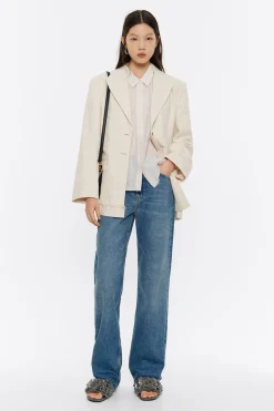 Mujer BIMBA Y LOLA Camisas<Camisa Capa Corta Marfil