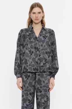 Mujer BIMBA Y LOLA Camisas<Camisa Fluida Canary Camo Caqui