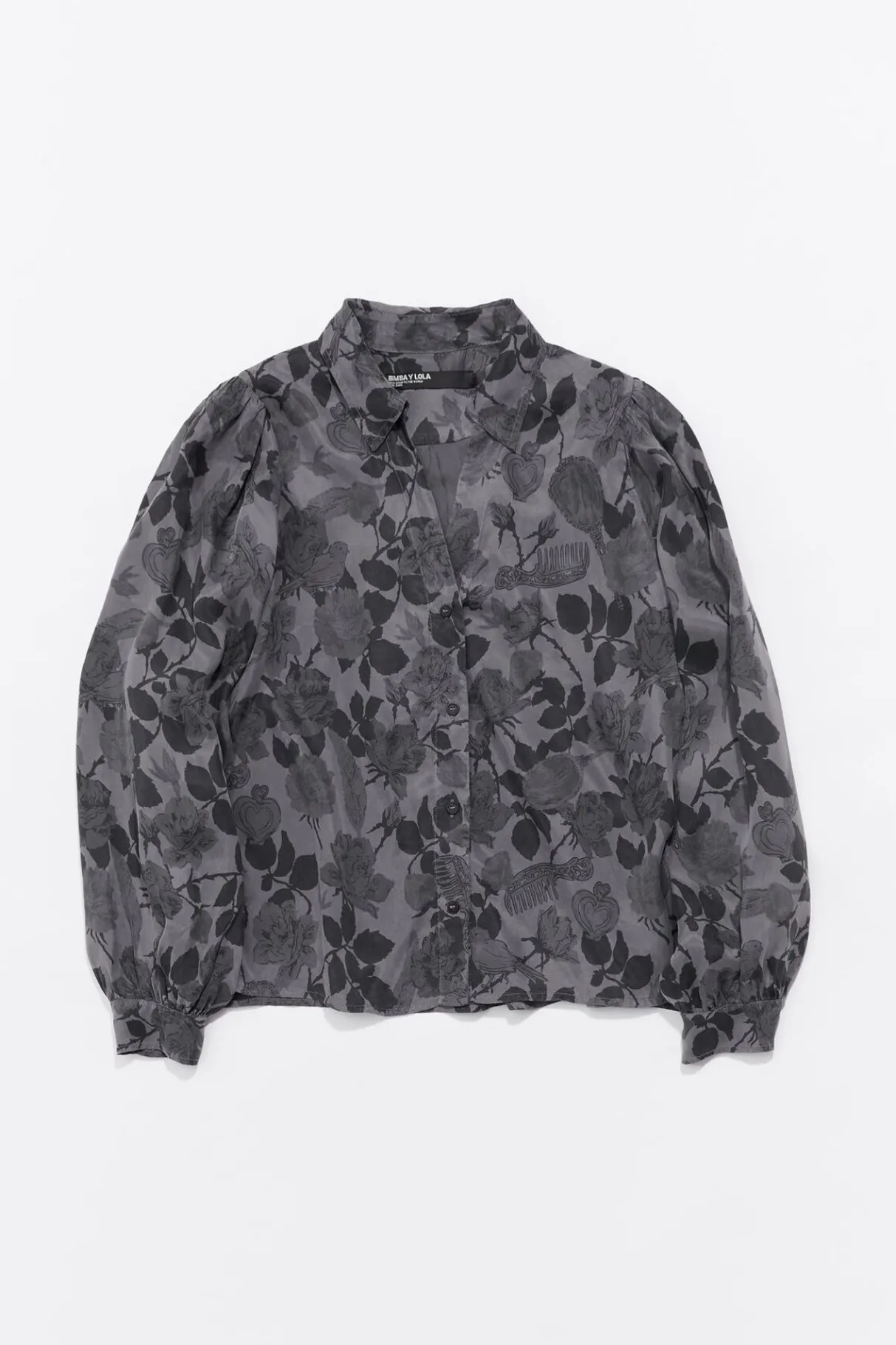 Mujer BIMBA Y LOLA Camisas<Camisa Fluida Canary Camo Caqui