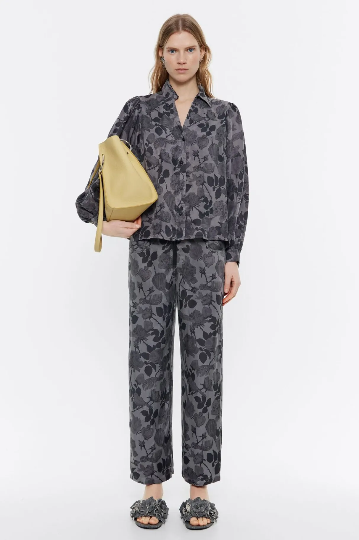 Mujer BIMBA Y LOLA Camisas<Camisa Fluida Canary Camo Caqui