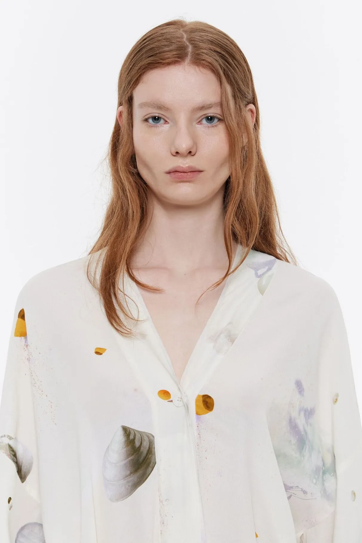 Mujer BIMBA Y LOLA Camisas<Camisa Kimono Waves Marfil