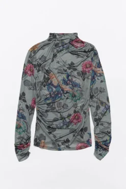 Mujer BIMBA Y LOLA Total Look<Camiseta Ajustada Tul Canary Caqui