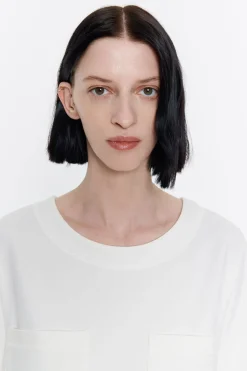 Mujer BIMBA Y LOLA Camisetas<Camiseta Boxy Marfil