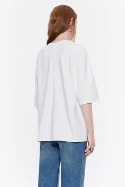 Mujer BIMBA Y LOLA Camisetas<Camiseta Capa Punto Roma Marfil