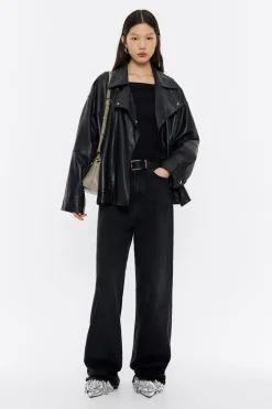 Mujer BIMBA Y LOLA Camisetas<Camiseta Hombros Descubiertos Negra