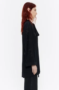 Mujer BIMBA Y LOLA Camisetas<Camiseta Larga Mirrors Devore Negra