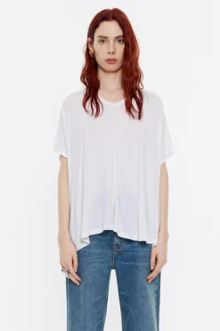 Mujer BIMBA Y LOLA Camisetas<Camiseta Larga Oversize Blanca