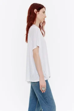 Mujer BIMBA Y LOLA Camisetas<Camiseta Larga Oversize Blanca