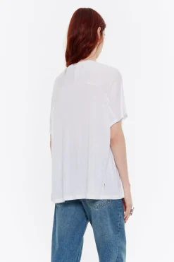 Mujer BIMBA Y LOLA Camisetas<Camiseta Larga Oversize Blanca