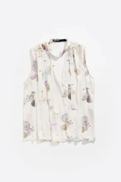 Mujer BIMBA Y LOLA Camisetas<Camiseta Linea A Waves Marfil