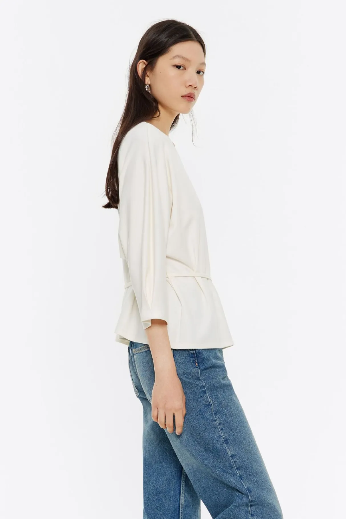 Mujer BIMBA Y LOLA Camisetas<Camiseta Manga Murcielago Marfil