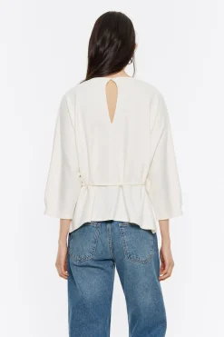 Mujer BIMBA Y LOLA Camisetas<Camiseta Manga Murcielago Marfil