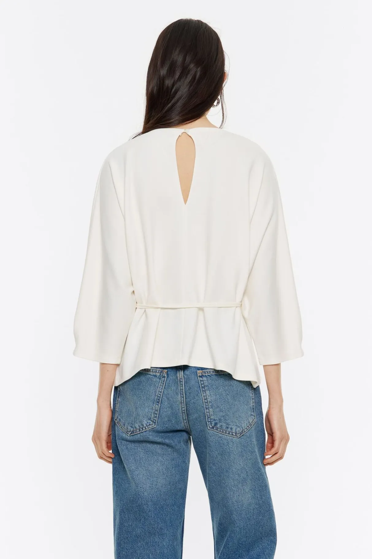 Mujer BIMBA Y LOLA Camisetas<Camiseta Manga Murcielago Marfil