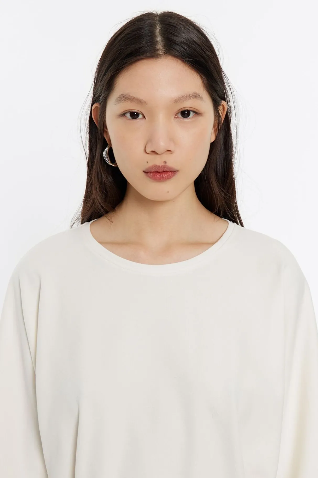 Mujer BIMBA Y LOLA Camisetas<Camiseta Manga Murcielago Marfil