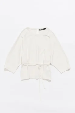 Mujer BIMBA Y LOLA Camisetas<Camiseta Manga Murcielago Marfil